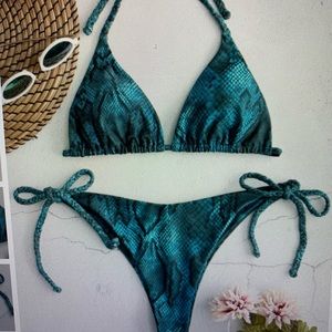 Snakeskin bikini